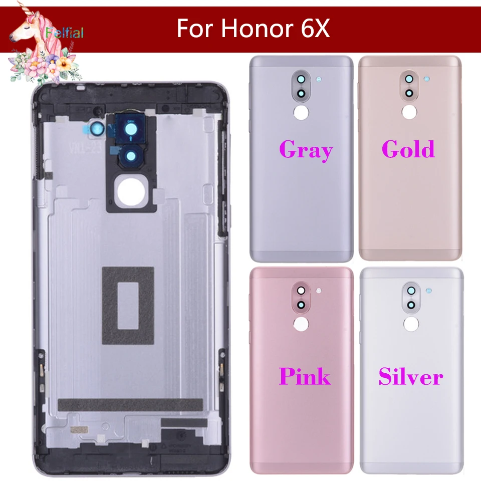 Чехол для huawei Honor 6X GR5, задняя крышка корпуса, чехол на заднюю дверь, запасная панель для полной батареи