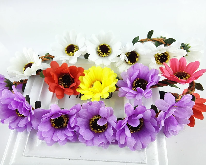 Принцесса Девочка Женщина Венок Корона Хало Цветочный Обруч Для Свадьбы Рождества Дня Рождения Путешествия Фотографии Аксессуары для волос на.