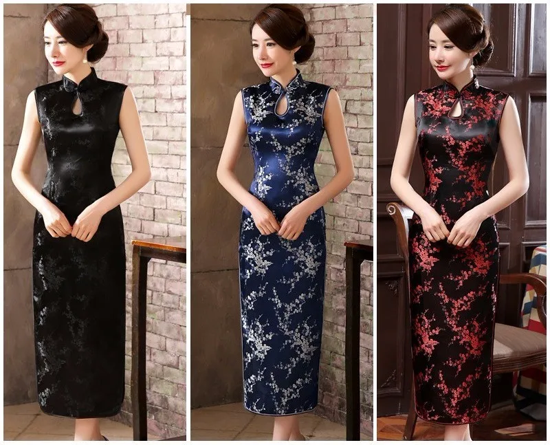SHENG COCO китайское платье Qipao атласное платье Rouge XXXL вечернее Ципао платья без рукавов традиционное винтажное розовое платье Qipao