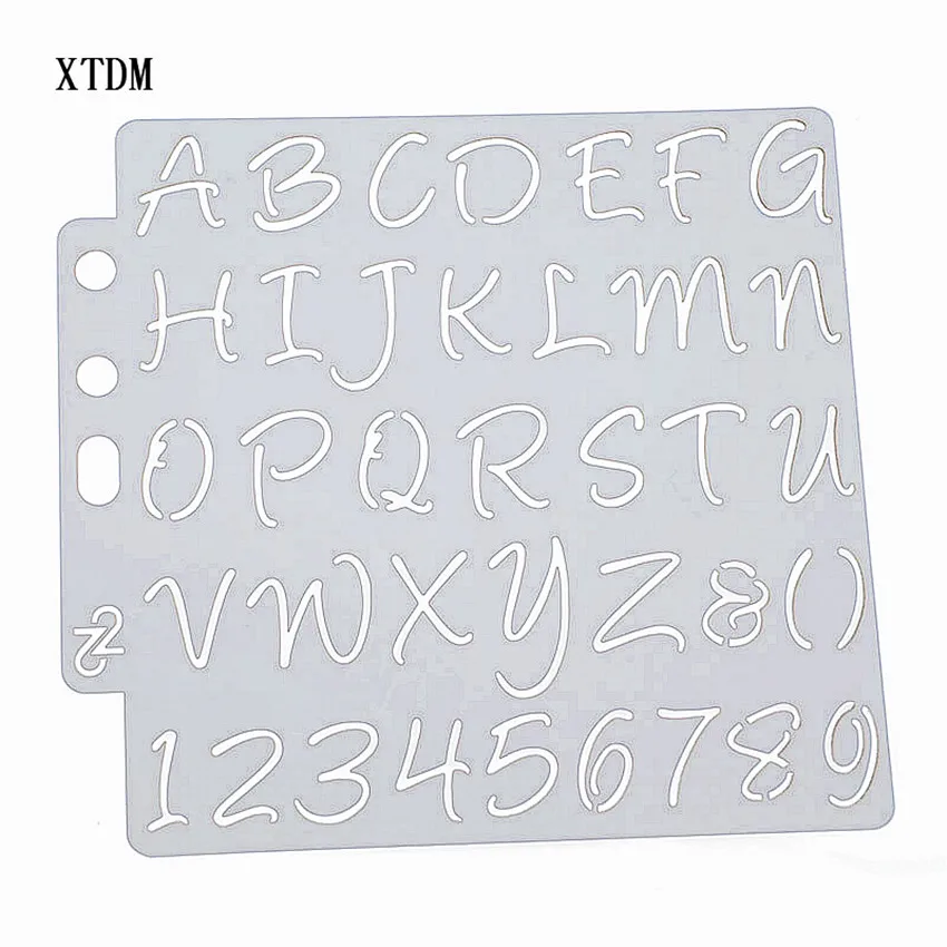 Uppercase DIY письмо торт скрапбук трафареты полые украшения Печать Кружева линейка