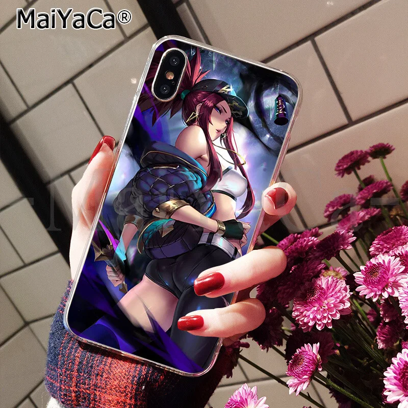 MaiYaCa kda league of legends ТПУ мягкий силиконовый прозрачный чехол для телефона для iPhone 8 7 6 6S Plus 5 5S SE XR X XS MAX Coque Shell