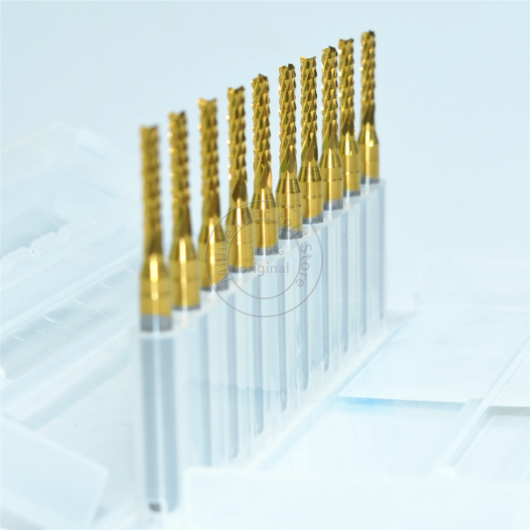 3 175 мм * 2 0 Φ ЧПУ твердосплавная TiALN с покрытием Freeshipping 10pcs микро печатная плата