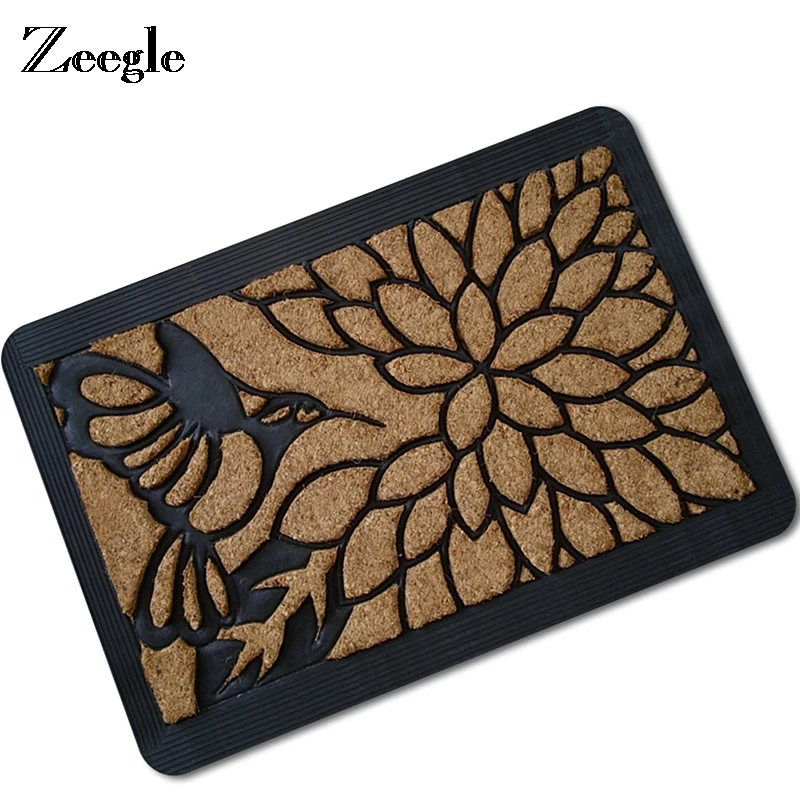 Zeegle 3D кошка печатные дверные маты входные двери Коврики для детей спальня