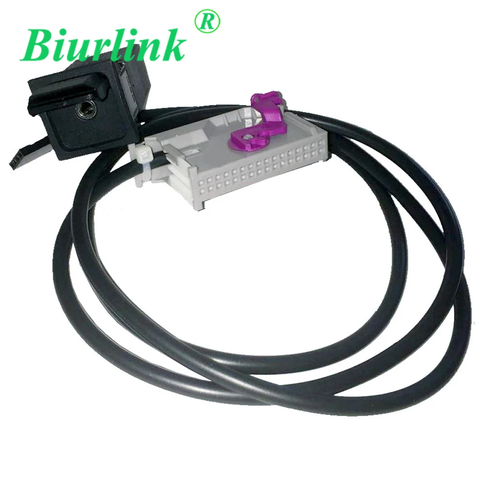 

Biurlink 32Pin A/V Connector RNS-E AUX Socket Input Cable Adapter For Audi Navigation Plus A3 A4 A6 A8 TT R8