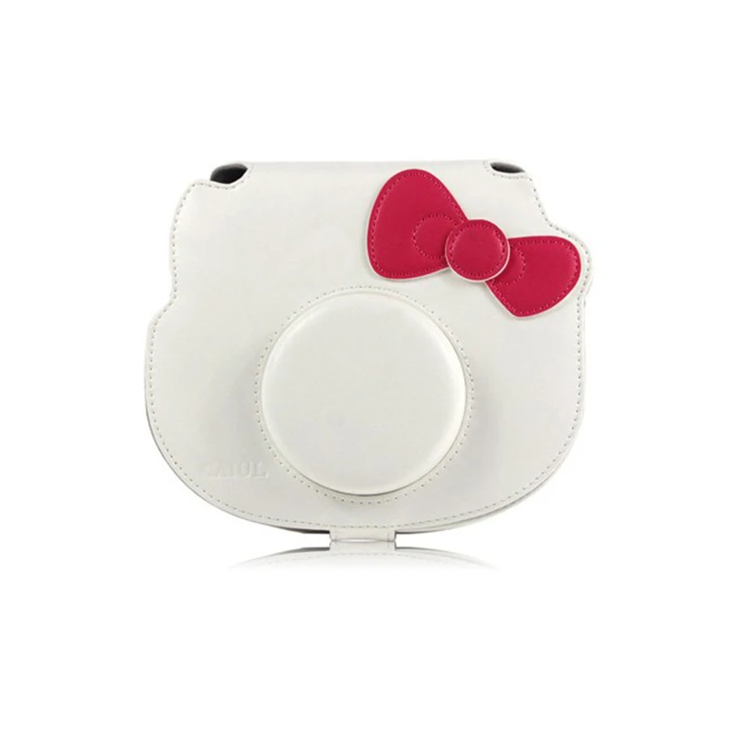 Милый мультяшный чехол для камеры из искусственной кожи Fujifilm Fuji Instax Mini Hello Kitty