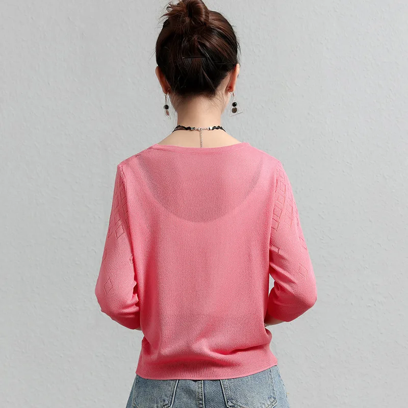 Diamond summer sunscreen ice silk sweater women short paragraph shawl outside thin air conditioning cardigans YDSY015 |