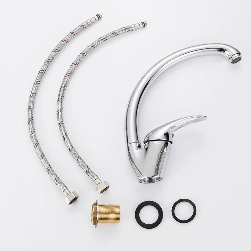 Моддинг 2017 водопроводной воды Кухня раковина кран Сердце ручка Нижняя изогнутые