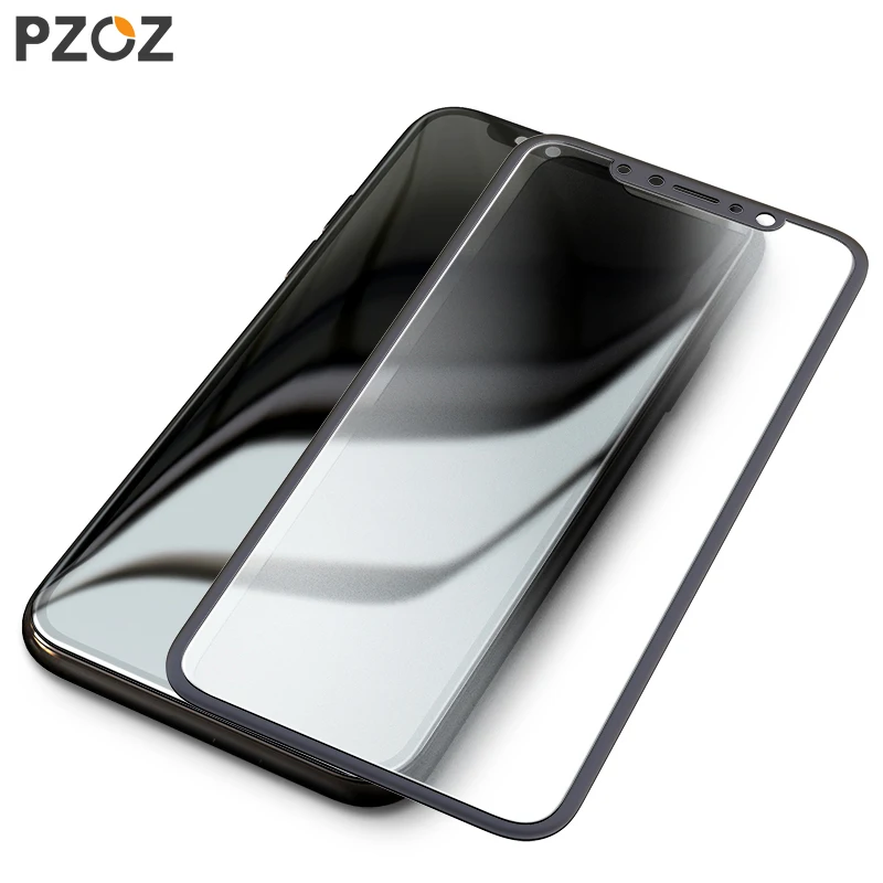 PZOZ для apple iphone x закаленное стекло полное покрытие 5D edge iphone x пленка для iphone 10 защита экрана матовая упаковка стекла 5D посылка