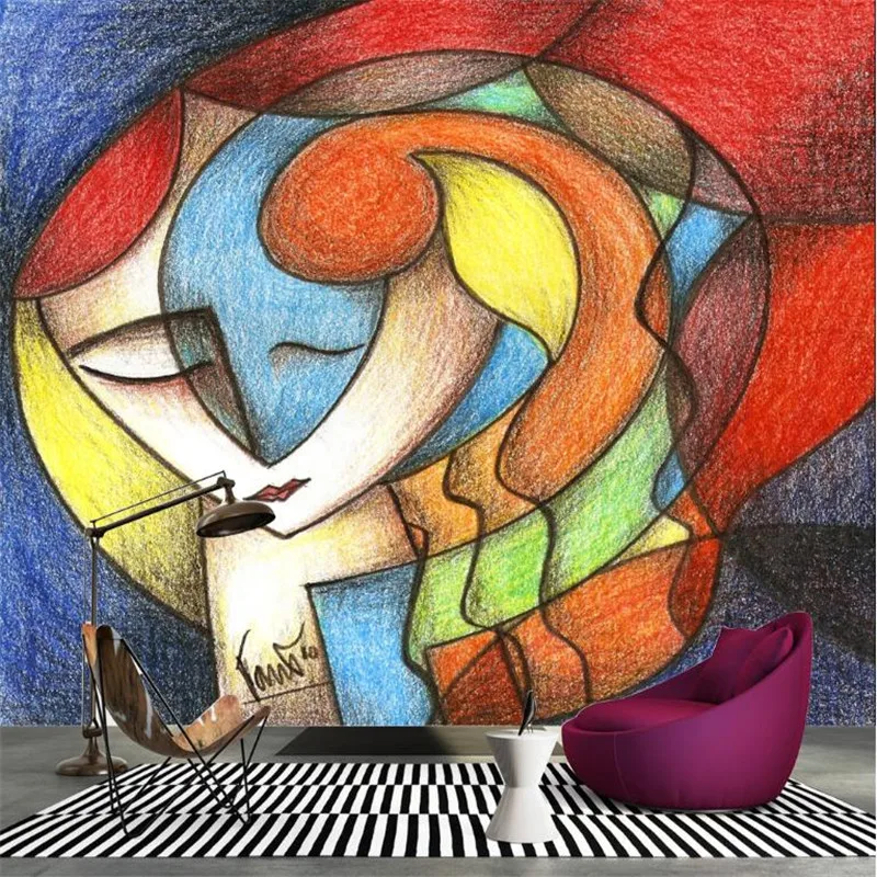 

modern abstract wallpaper custom photo wall murals girls bedroom wall decor nordic watercolor painting beauty house wallpaper