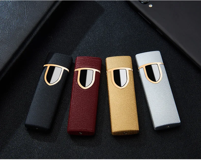 Jobon usb зарядка зажигалка ветрозащитный Ультра-тонкий электронный прикуриватель