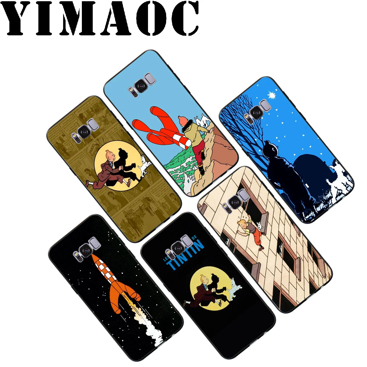 The Adventures of Tintin Soft Case for Samsung Galaxy S10 S10e S9 S8 A6 Plus S7 S6 Edge A7 A5 A3 J6 Note 9 8 |