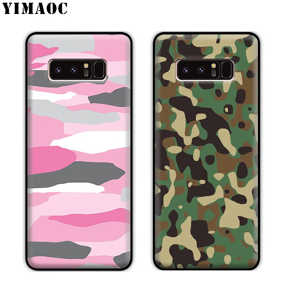 YIMAOC армейский зеленый камуфляж мягкий силиконовый чехол для samsung Galaxy Note 10 Plus 9 8 A9 A8