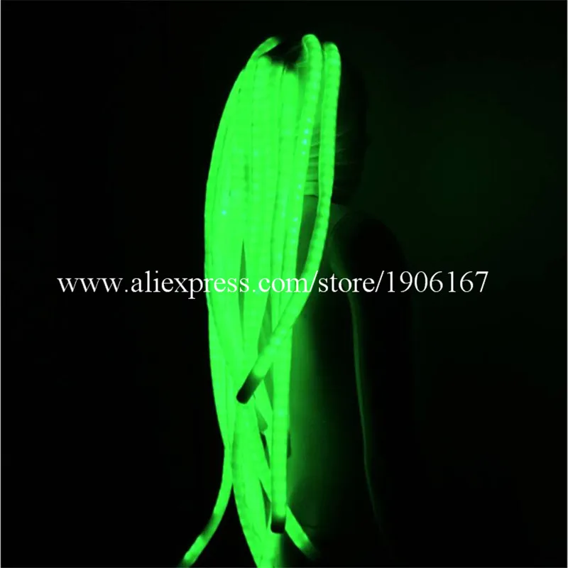 Модные парики со светодиодсветильник кой и красочными волосами для косплея