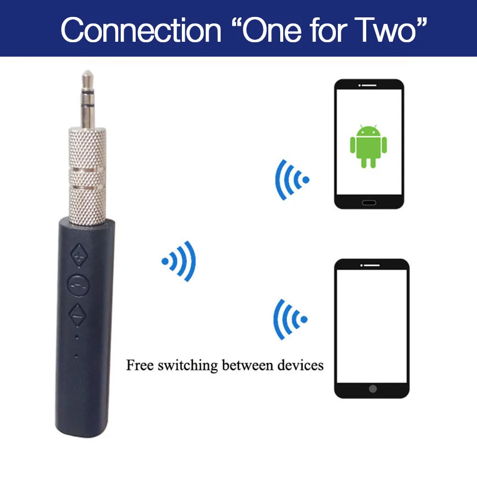 Tendway беспроводной Bluetooth V4.2 ресивер 3,5 мм Jack адаптер для наушников стерео аудио Музыка ресивер Автомобильный Кабель для входа внешнего сигнала для динамиков