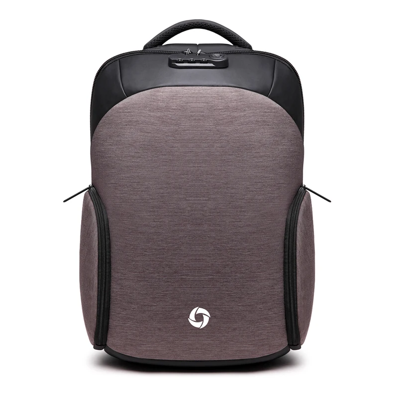 Светло-серый Рюкзак ozuko, водонепроницаемый, мужской, Mochila, внешний, USB, зарядка, 15,6 дюймов, рюкзак для ноутбука, школьный, Повседневный, школьный, анти-вор, рюкзак - Цвет: Светло-серый