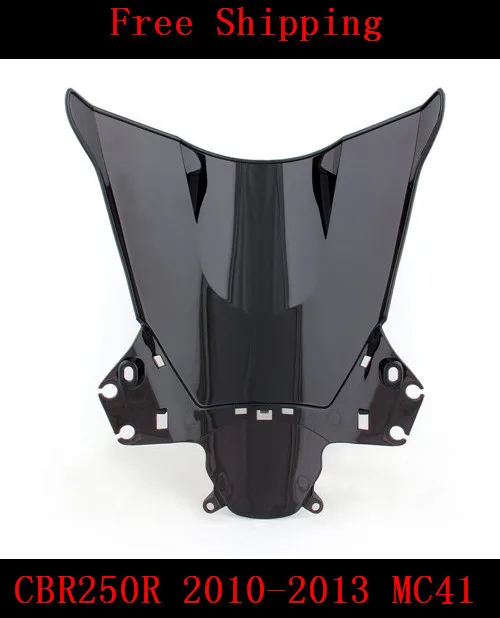 Ветровое стекло для мотоцикла Honda CBR250R 2010 2011 2012 2013 MC41 CBR250 CBR 250R черное|windshield