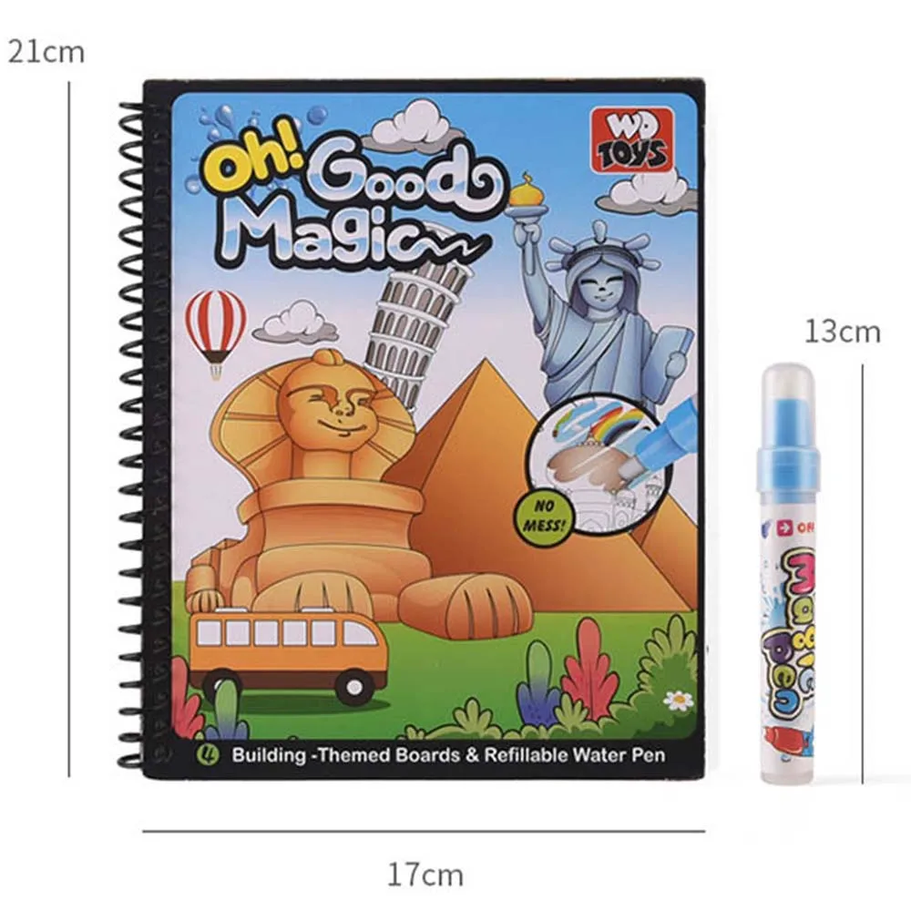 Книга Волшебная для рисования водой мультяшный книжка раскраска волшебная ручка