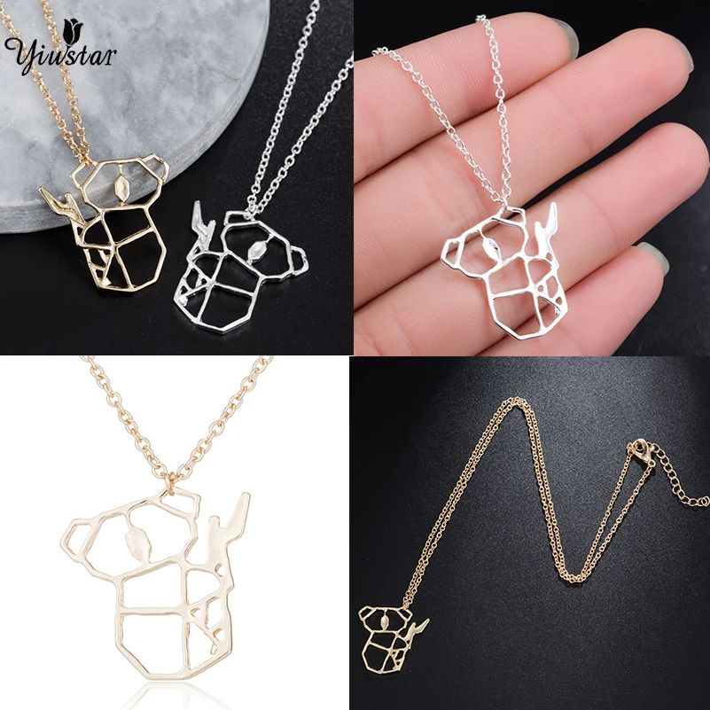 Yiustar новые модные оригами ожерелье коала ювелирные изделия милое искусственное