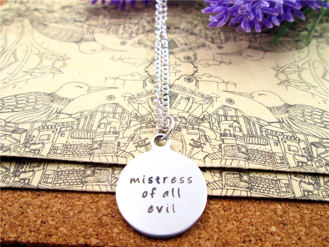 3 шт./лот модное ожерелье из нержавеющей стали &quotлюбовница всех злых&quot