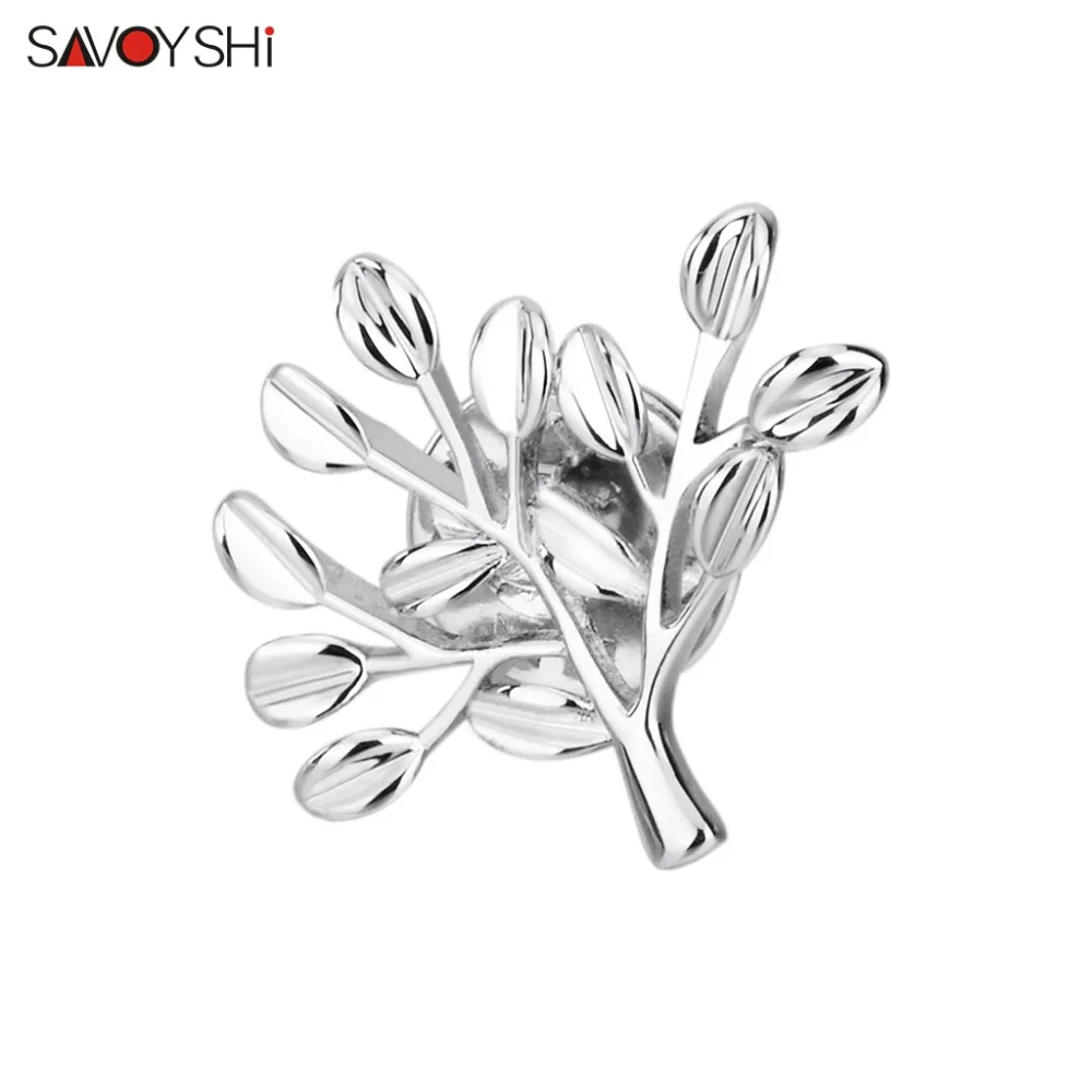 SAVOYSHI модная Серебряная ветка, брошь, булавка для костюма, платье, шляпа и сумка, булавки, аксессуары,, поддержка настройки