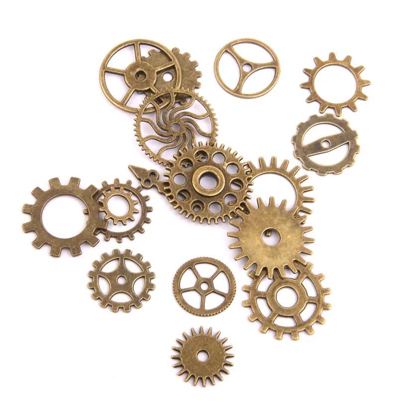 17 шт./лот винтажные подвески в стиле стимпанк с покрытием металлическая подвеска