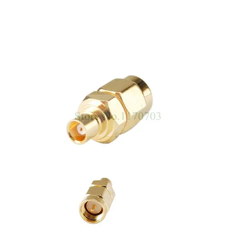 10 шт. RF Coax позолоченный SMA штекер к MCX гнездовой разъем | Строительство и ремонт