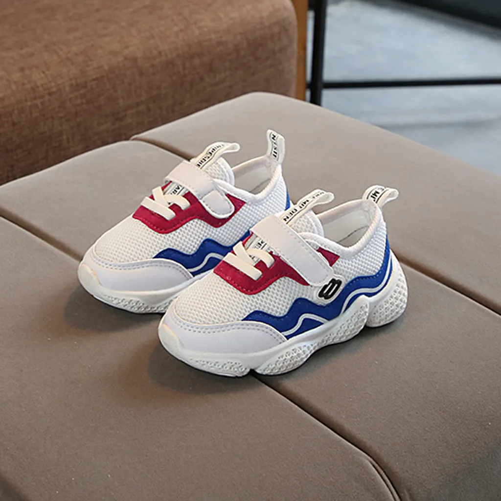 Children Baby Girls Boys Mesh Petchwork Running Sport Sneaker Casual Shoes | Детская одежда и обувь