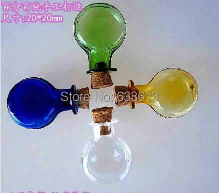 

vial pendant Creative gifts mobile phone decorations oblateness wishing bottle DIY supplies glass bottle 4 color optional