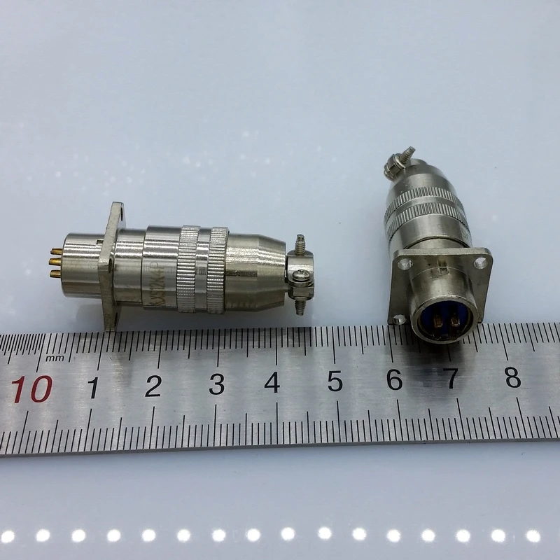 

12mm Quick Connect aviation connector 4pins aviation plug and aviation socket with Flange 2set/lot