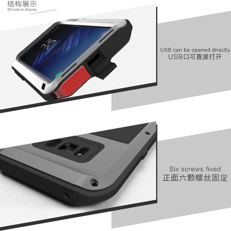 For SAMSUNG GALAXY S8 PLUS Original LOVE MEI Shock Drop Proof Aluminum Metal case for Galaxy / Plus S802 | Мобильные телефоны и