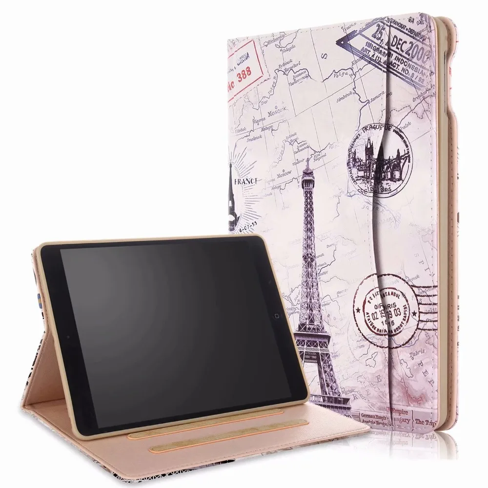 Чехол для Apple нового iPad 9 7 2018 2017 A1822 A1823 A1893 с держателем карандашей iPad5/6 Air 1 2