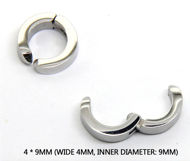 Модные 1 шт без пирсинга серьги панк стиль титановая сталь мужские женские