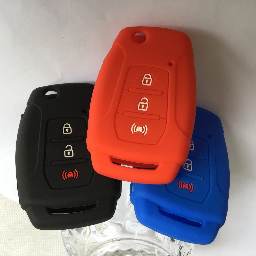 Силиконовый ключ чехол для автомобиля Флип складывающийся силиконовый Ssangyong Korando