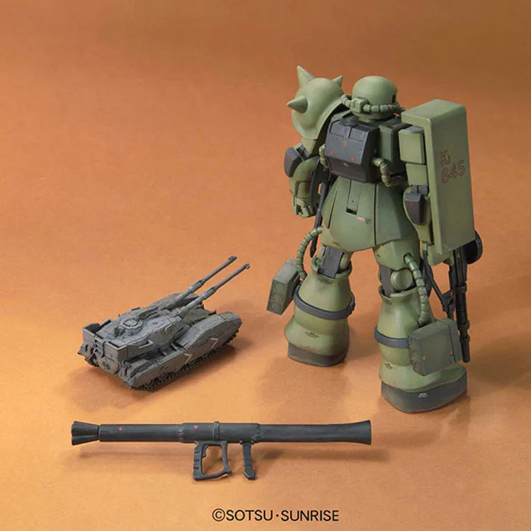 Bandai HGUC Gundam 1/144 MS 06 ZAKU наземный Военный Набор мобильный костюм сборные модели