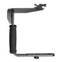 u shaped reversible rotating holder flash bracket video handle handheld grip rotatable for dv slr dslr cameras canon nikon