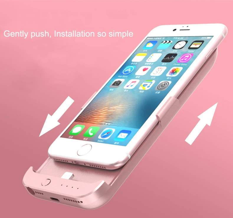 Чехол для аккумулятора для iPhone 7, 8, 6, 6 S, 6000 мА/ч, внешний аккумулятор, чехол для зарядки, портативный внешний аккумулятор, Fundas, чехол для зарядного устройства для iPhone 8