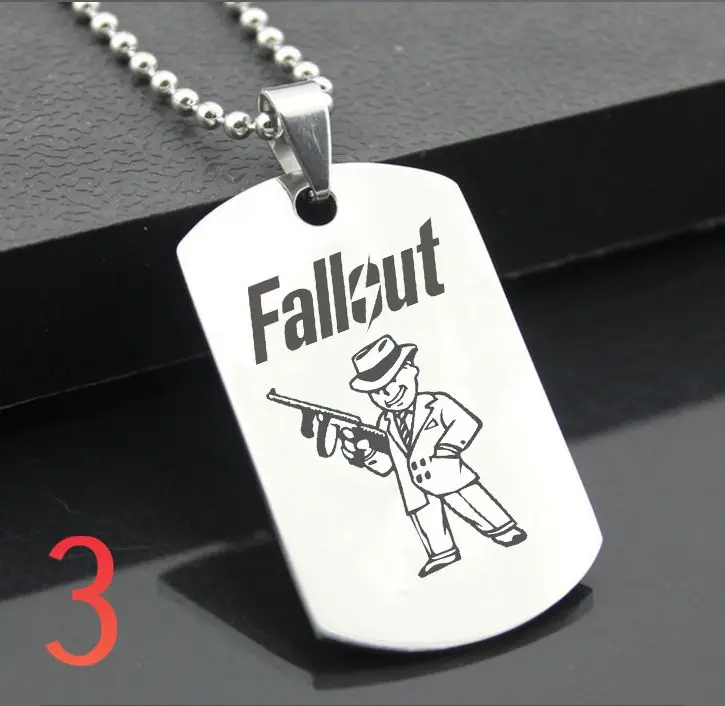Превосходное ожерелье JL Fallout в западном стиле армейская открытка