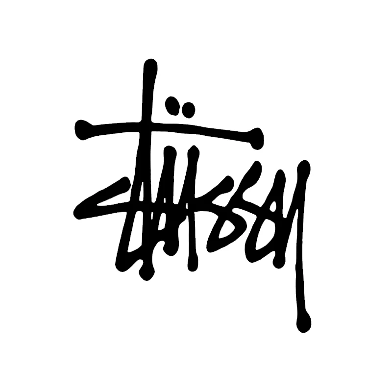 14*11 5 см художественная ручка слова Stussy логотип автомобиля Наклейка для миникаба