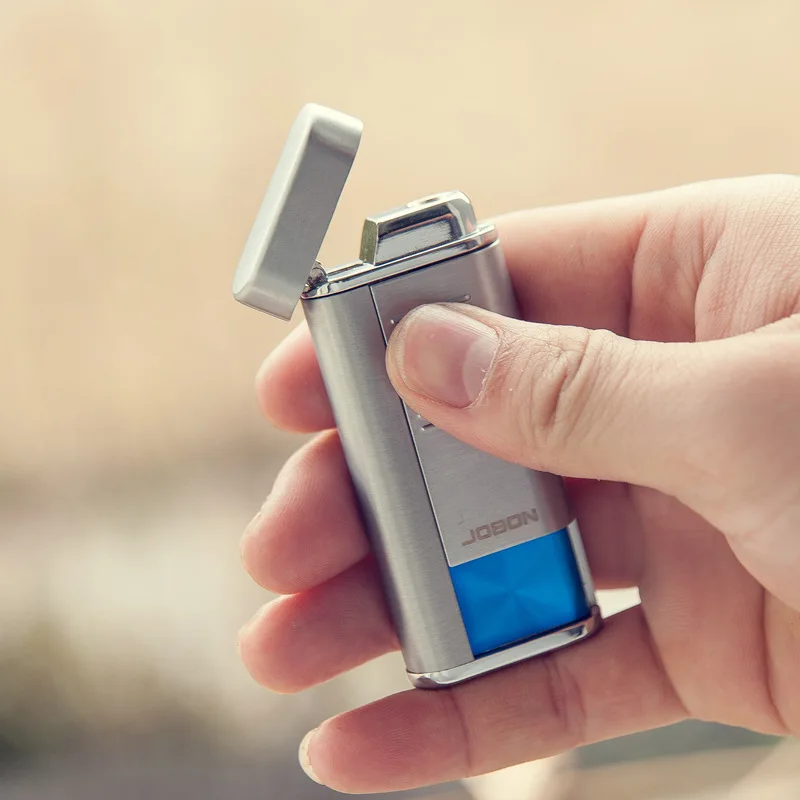 Металлическая газовая зажигалка для сигар сигарет бизнес подарочные зажигалки.