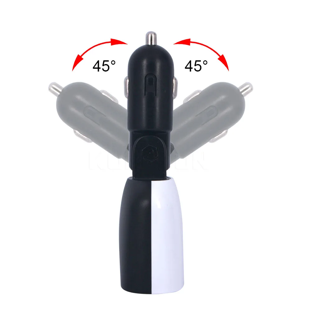 Автомобильное зарядное устройство 4 в 1 с двумя usb портами 2 порта 3 А Сигнализация