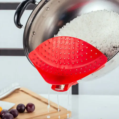 Новинка 2019 кухонная вешалка с защелкой и держателем силиконовый дуршлаг