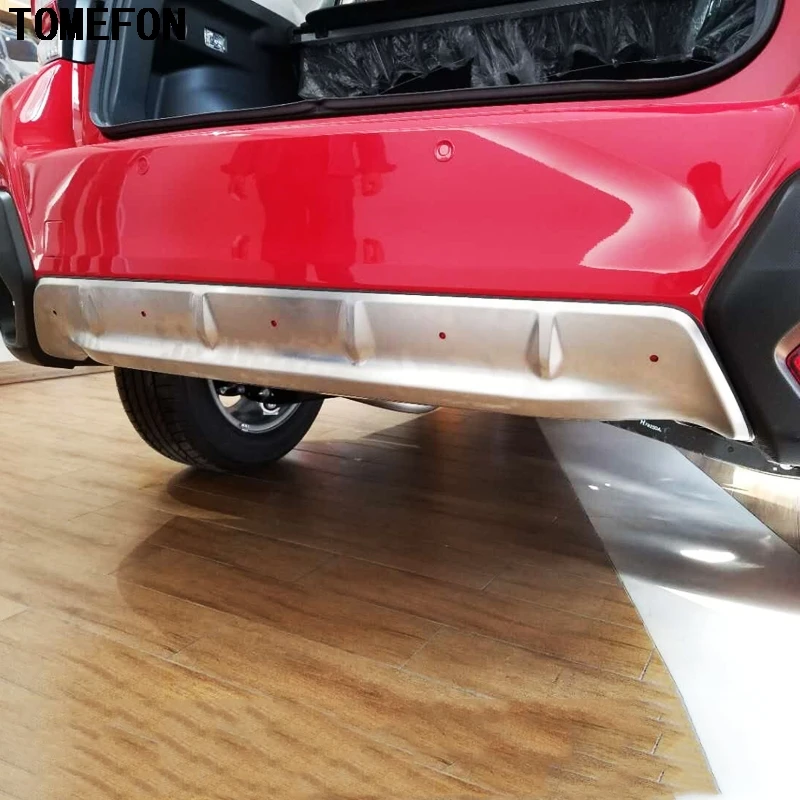 

TOMEFON 2 шт. для Subaru XV GT3 GT7 2017 2018 нержавеющая сталь передний и задний бампер противоскользящая защита защитная пластина защитная рамка