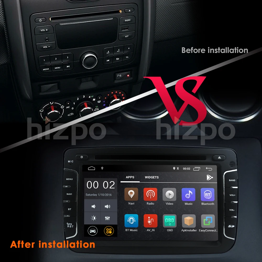 Четырехъядерный чистый Android8.1 gps навигационное радио для RENAULT Dacia Renault Duster Logan Sandero