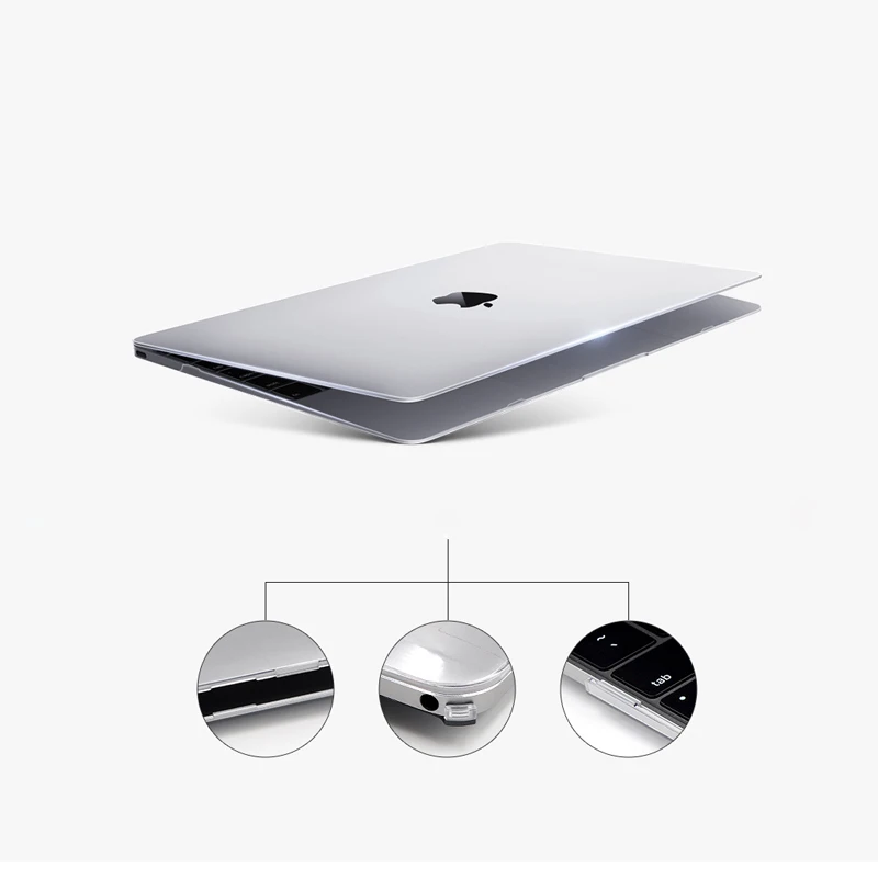 Кристальный чехол для ноутбука MacBook Touch ID A1932 2018 Macbook Air 13 A1466 A1369 Pro Retina 11 12 15 4 Жесткий