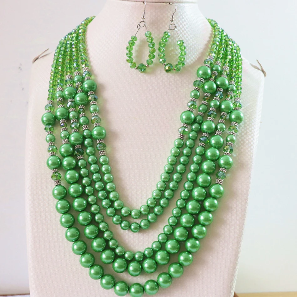 5 ряда хрусталя разноцветные счеты граненый круглый имитация shell жемчужные бусы