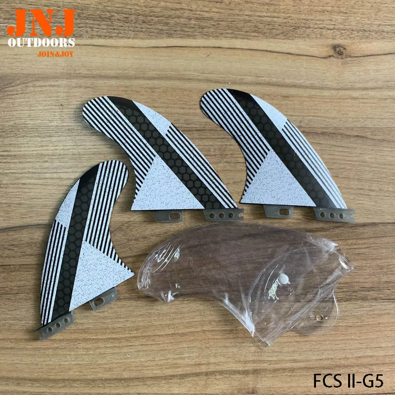 Зеленый FCS II G5 плавник для серфинга из стекловолокна - Цвет: Зеленый