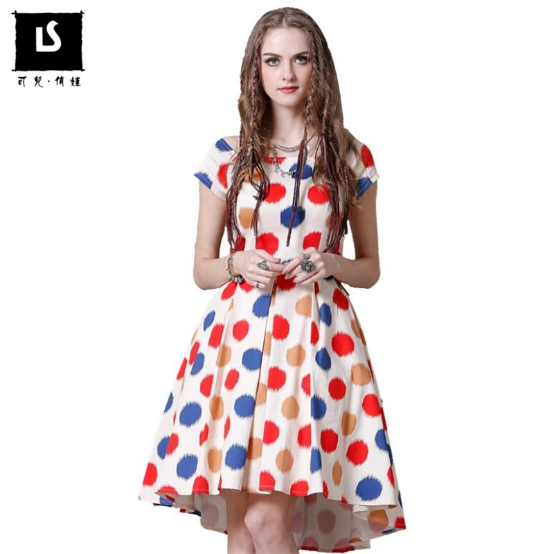 

Брендовое летнее платье, Простое Элегантное привлекательное хлопковое офисное платье для женщин с вырезом лодочкой и волнистым принтом, 2020