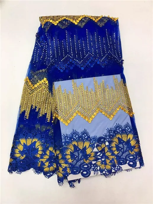 

white New Designs African French Lace Fabric High Quality Nigerian tulle Lace fabirc With Stones And Beads African cord lace