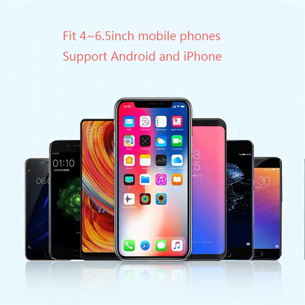 Автомобильное беспроводное зарядное устройство Qi для iPhone X 8 8 Plus, держатель телефона Android, Автоматическая Индукционная быстрая зарядка, автомобильная подставка на вентиляционное отверстие