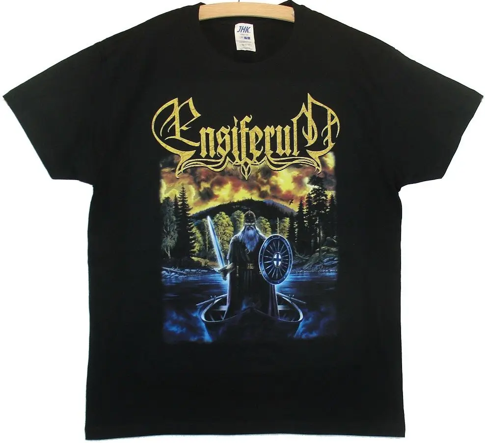 Ensiferum комплект из черной кофты с длинным рукавом и принтом летние стильные Стиль